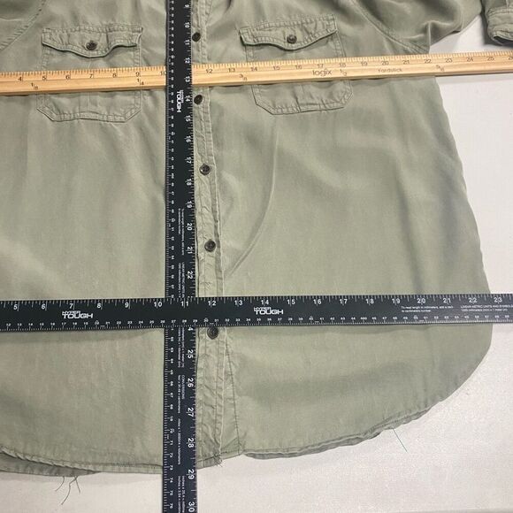 UNIVERSAL THREAD Women’s Military Theme Style Button Shirt Size XL Green SEE DES - Picture 10 of 10